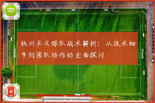 杭州乒乓球队战术解析：从技术细节到团队协作的全面探讨